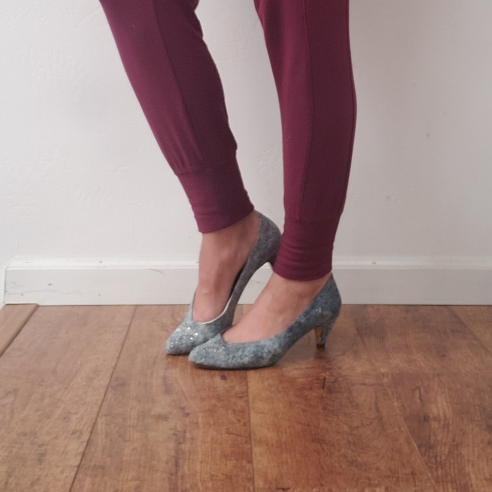 Espanola Jeans Closed Toe Pumps Size 8 1/2 - Picture 5 of 8